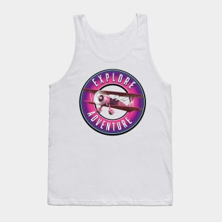 bi plane explore adventure Tank Top